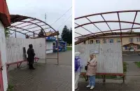 Остановка без крыши в Пинске
