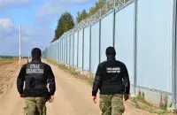 Стена на белорусско-польской границе
