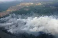 Пожар возле поселка Ружаны
