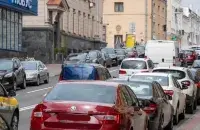 Автомобили в центре Минска
