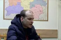 Николай Швец на допросе
