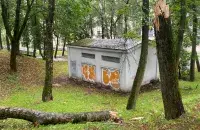 Наступствы ўрагану ў Мінску
