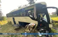 Аўтобус Масква-Брэст пасля ДТЗ
