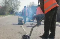 "Ямочный ремонт" в Чечерске, 2024 год
