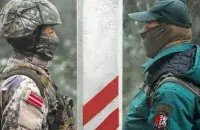 На латвийско-белорусской границе
