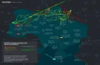 Маршрут, по которому летела ракета "Кинжал"
