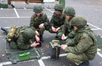 Белорусские военные на занятиях, октябрь 2024-го
