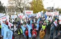 Профсоюзная демонстрация в Щецине
