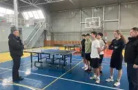 Милиционеры и спортсмены в Несвиже
