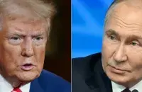 Дональд Трамп і Уладзімір Пуцін
