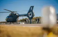 Вертолет будет сопровождать поезда
