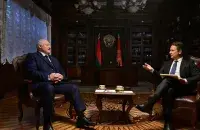 Аляксандр Лукашэнка і Сайман Шустэр
