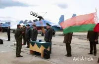 Передача российских Су-30СМ2 белорусским военным
