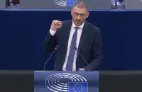 Сергей Тихановский в Европарламенте
