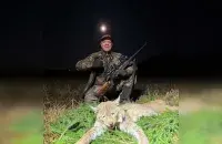 Паляўнічы і рысь
