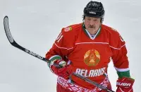 Александр Лукашенко на льду
