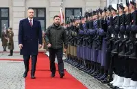 Кароль Навроцкий и Владимир Зеленский
