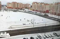 Снежная горка ў Гродне
