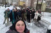 Уборка снега в Минске
