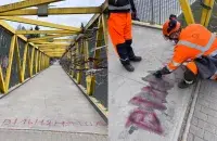 Провокационные надписи в Вильнюсе
