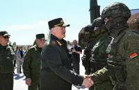 Belarusian servicemen during joint nuclear drills between Belarus and Russia, May 21, 2026
