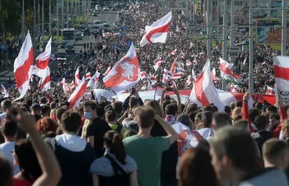 Пратэсты ў Мінску, 2020 год / EPA
