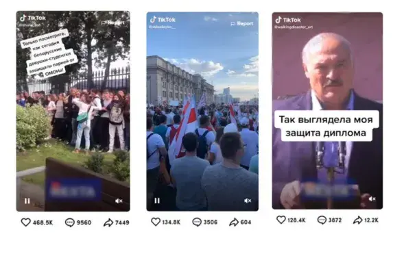 Беларускі кантэнт у TikTok / Coda Story&nbsp;