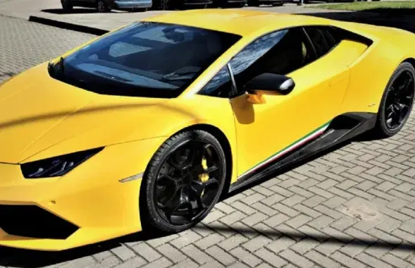 Lamborghini Huracan до Беларуси не доехал / vsat.lrv.lt
