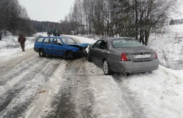 На месте аварии / Фото могилёвской милиции​