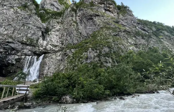 У раёне Гегскага вадаспаду / facebook.com/MCHS.Abkhazia/
