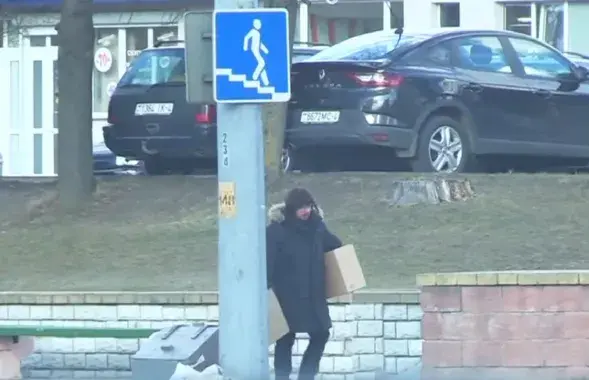 Гродненский "актер-террорист" / Скриншот видео 
