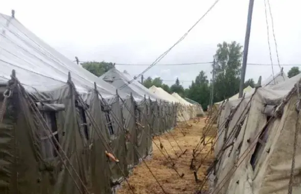 Полевой лагерь под Осиповичами / t.me/news_sirena/
