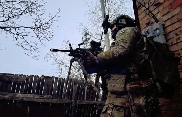 Беларускі добраахвотнік у баях за Бахмут / t.me/belwarriors
