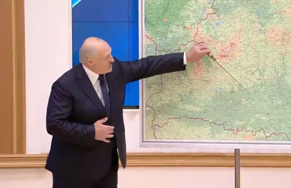 Аляксандр Лукашэнка: адкуль рыхтаваўся напад... / Скрыншот з відэа АНТ
