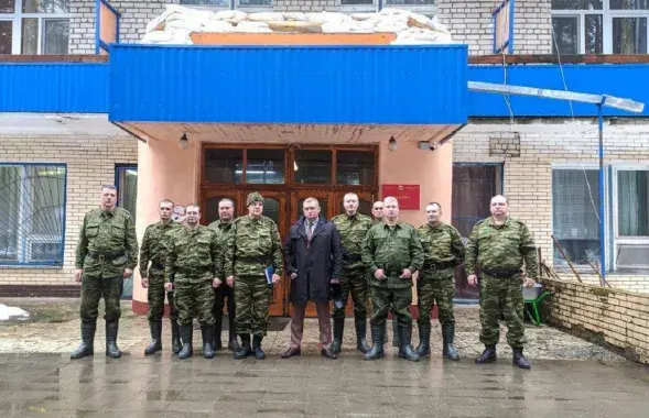 Прапагандыст Аляксандр Шпакоўскі і яго слухачы / edinstvo.by
