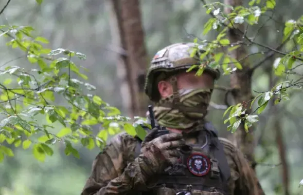 Вагнеравец у беларускім лесе / t.me/modmilby/
