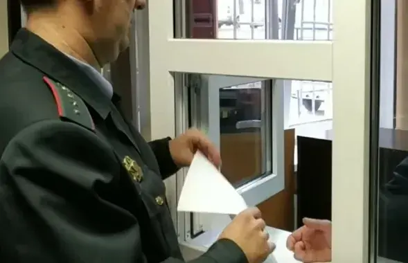 В оршанской милиции / Скриншот с видео
