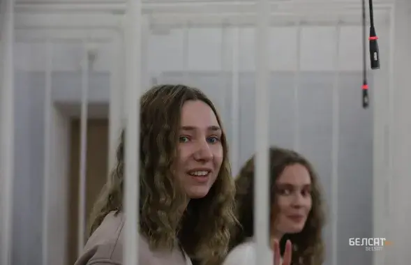 Дарья Чульцова и Екатерина Андреева в суде / "Белсат"​
