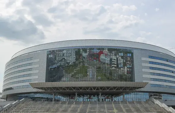 На "Мінск-Арэне" паднялі новы медыякуб​&nbsp;/ БЕЛТА
