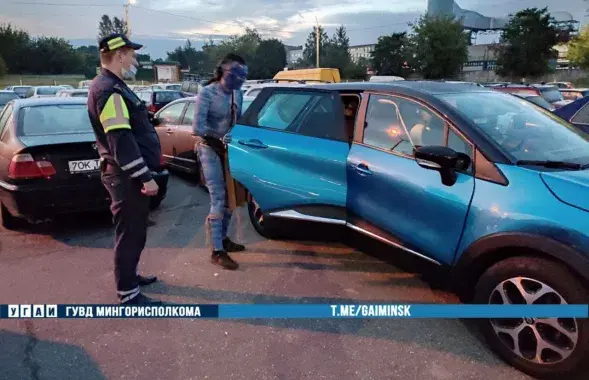 В Минске остановили автомобиль с инопланетянином из "Аватара" / пресс-служба ГАИ