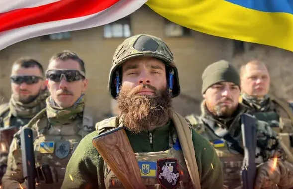 Іван Марчук ("Брэст") у сакавіку 2022-га / t.me/belwarriors/
