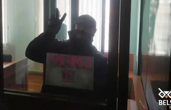 Ігар Банцар у судзе / @belsat​
