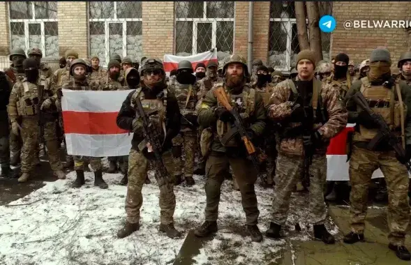 Белорусские добровольцы в Украине / кадр из видео​