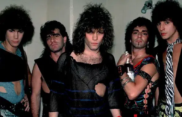 Архивный снимок Bon Jovi. Алек Джон Сач второй справа / Paul Natkin/WireImage
