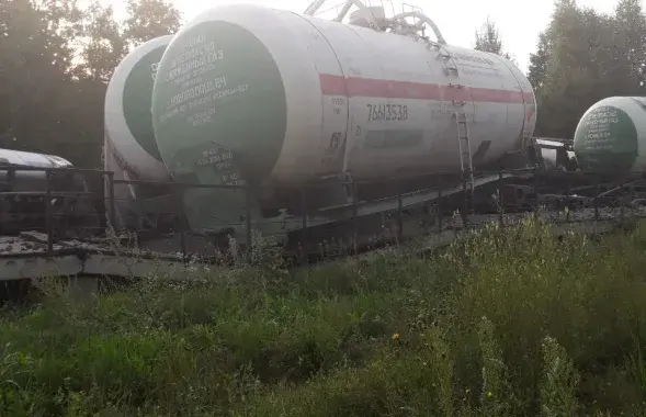 Авария на железной дороге под Витебском​ / mchs.gov.by