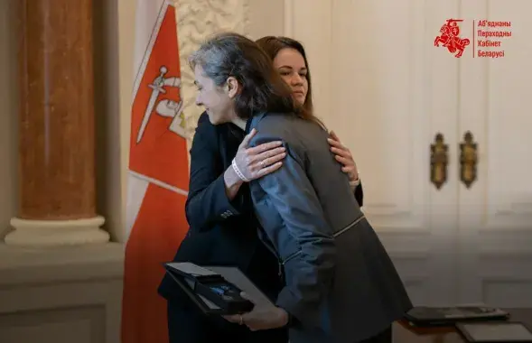 Падчас уручэння медалёў / t.me/CabinetBelarus
