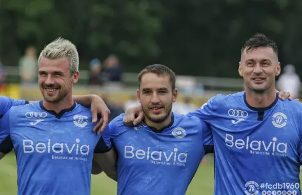 Гульцы "Дынама-Брэст" перад матчам са "Смалявічамі" /&nbsp;vk.com/dynamobrest