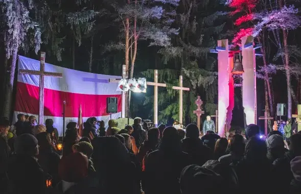 "Ночь расстрелянных поэтов" в Куропатах, 2019 год / Из архива Еврорадио​