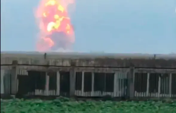Взрыв возле Джанкоя / кадр из видео