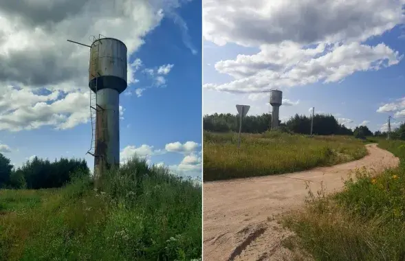Зламаная воданапорная вежа ў Крапужыне / Еўрарадыё